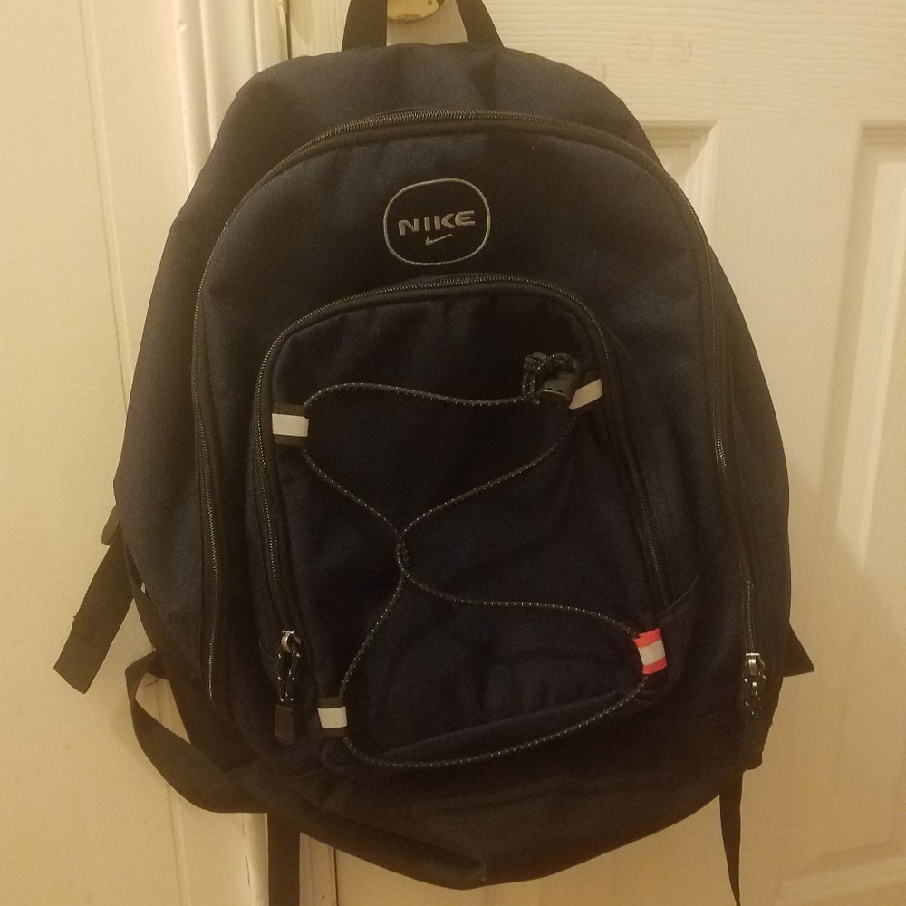 Navy blue Nike back pack